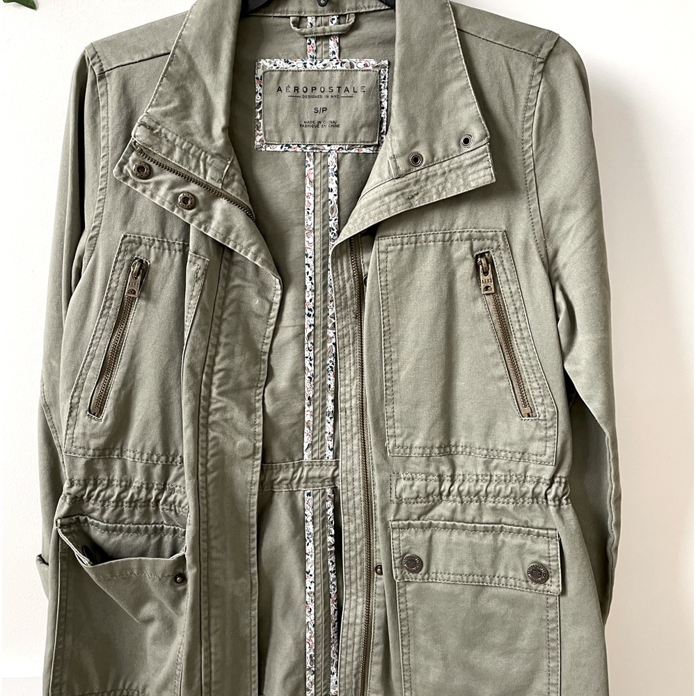 Olive green Aeropostale Utility jacket